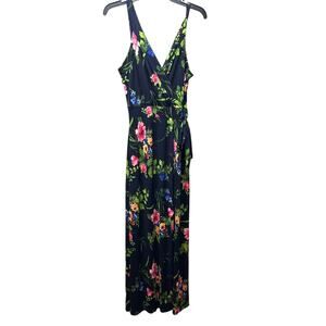 NWT Le Lis Ranada Faux Wrap Wide Strap Empire Waist Floral Maxi Dress Size XL